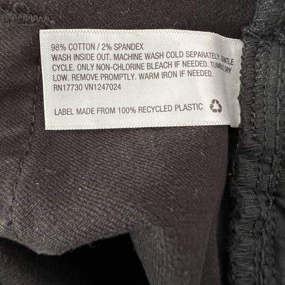 Black Distressed Jeans Women Size 14 - Picture 4 of 4